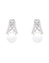 Trinity Knot Pearl Earrings