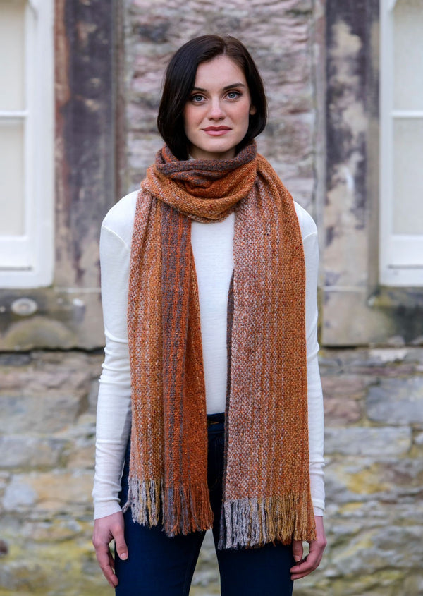 Mucros Rust Orange Islander Scarf