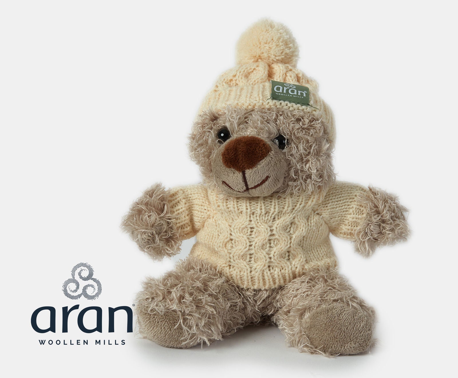 Teddy With Aran Sweater And Hat
