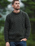 Aran Wool Sweater | Green