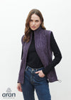 Women's Fleece Lined Aran Sleeveless Jacket
