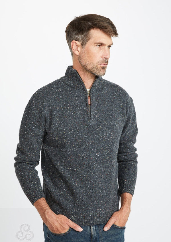 Men's Donegal Wool 1/4 Zip Sweater