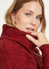 Aran Super Soft Chunky Sweater | Red