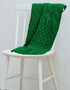 Aran Supersoft Baby Blanket | Green