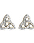9K Gold Diamond Trinity Knot Stud Earrings *Limited Stock*