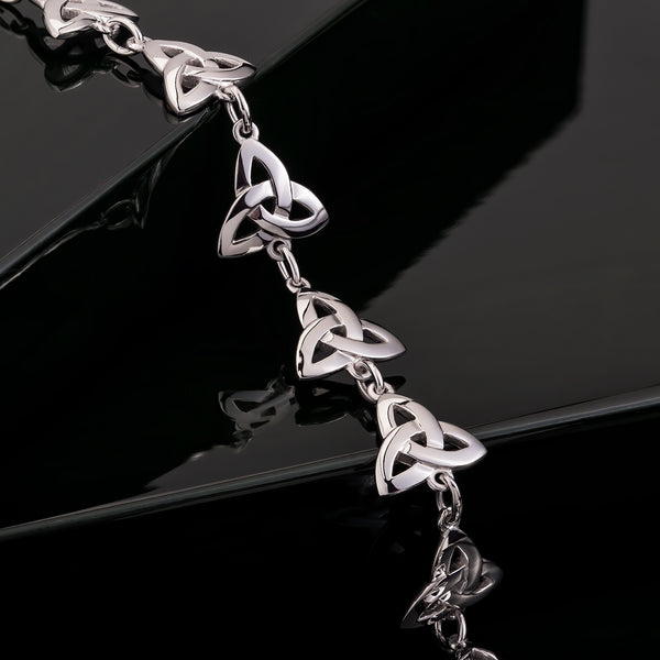 Celtic Trinity Knot Bracelet Silver