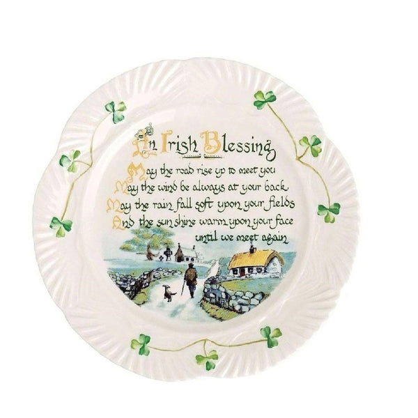 Belleek Irish Blessing Plate Made in Ireland
