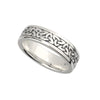 Ladies Silver Oxidised Trinity Knot Ring