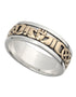 Gents Silver & Gold Claddagh Ring