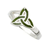 Connemara Marble Trinity Knot Ring