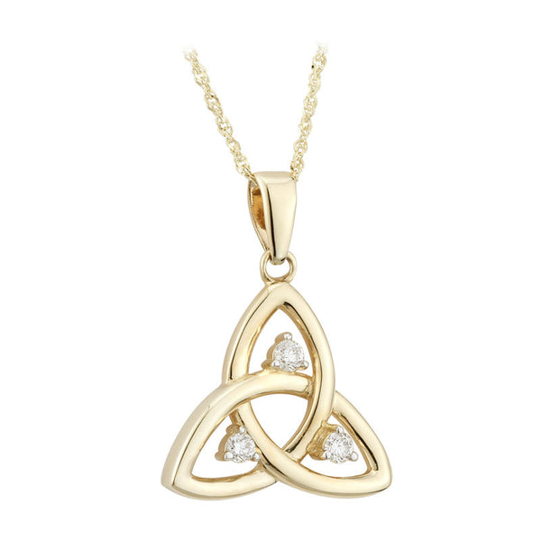 9k Gold Trinity Knot Necklace 