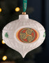 Belleek Classic Triskelion Celtic Bauble