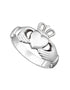 Sterling Silver Heavy Maids Claddagh Ring