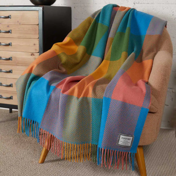 Foxford Errew Cashmere And Lambswool Throw