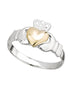 Gold Heart Claddagh Ring