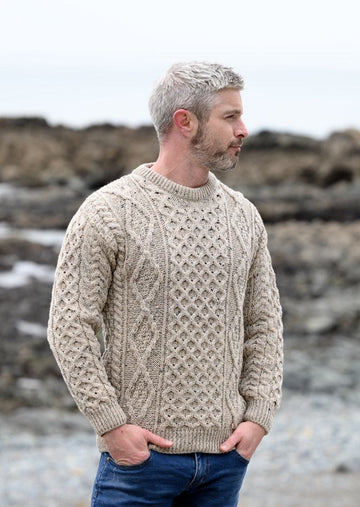 Mens Aran Sweaters | Made in Ireland | 100% Merino Wool
