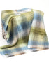 John Hanly Mohair Throw | Grey Green Blue
