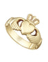 9K Gold Heavy Ladies Claddagh Ring