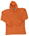 Ladies Donegal Wool Orange Hooded Sweater