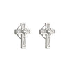 Communion Silver Cross Earrings
