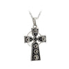 Solvar Sterling Silver Large Marcasite Cross Pendant S44480