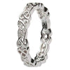Ladies Silver Celtic Diamond Ring
