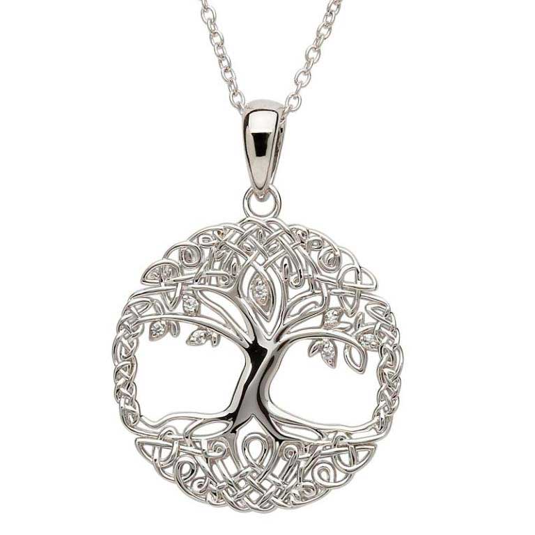 Sterling Silver Tree of Life Necklace 
