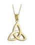 Solvar 14K Gold Large Trinity Knot Pendant