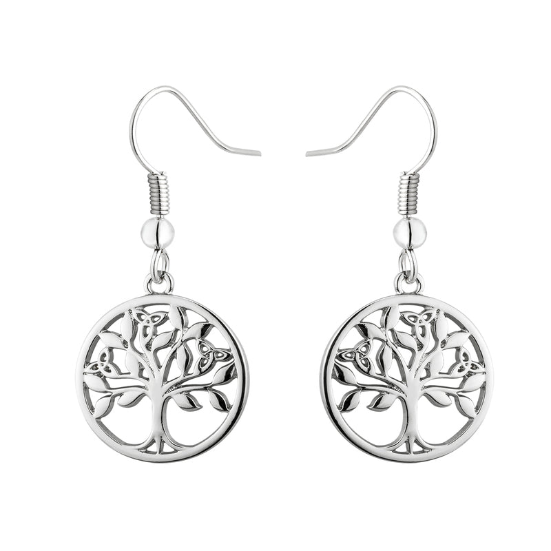 Tree Of Life Drop Earrings