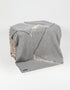 John Hanly Oversized Cashmere Throw - Grey Herringbone