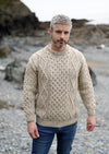 Aran Woollen Mills Men's Oatmeal Sweater
