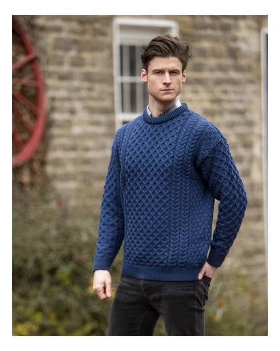 Men's Merino Sweater, Blue