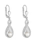 Sterling Silver Trinity Twist Pearl Earrings