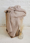 Aran Patchwork Blanket | Oatmeal