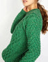IrelandsEye Women's Aran Sweater | Green Marl