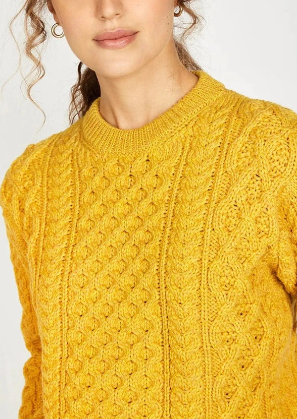 IrelandsEye Aran Sweater | Sunflower