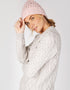 IrelandsEye Luxe Aran Hat | Pink Mist