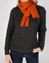IrelandsEye Luxe Ribbed Scarf | Terracotta