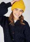 Sunflower Yellow Chunky Knit Aran Hat
