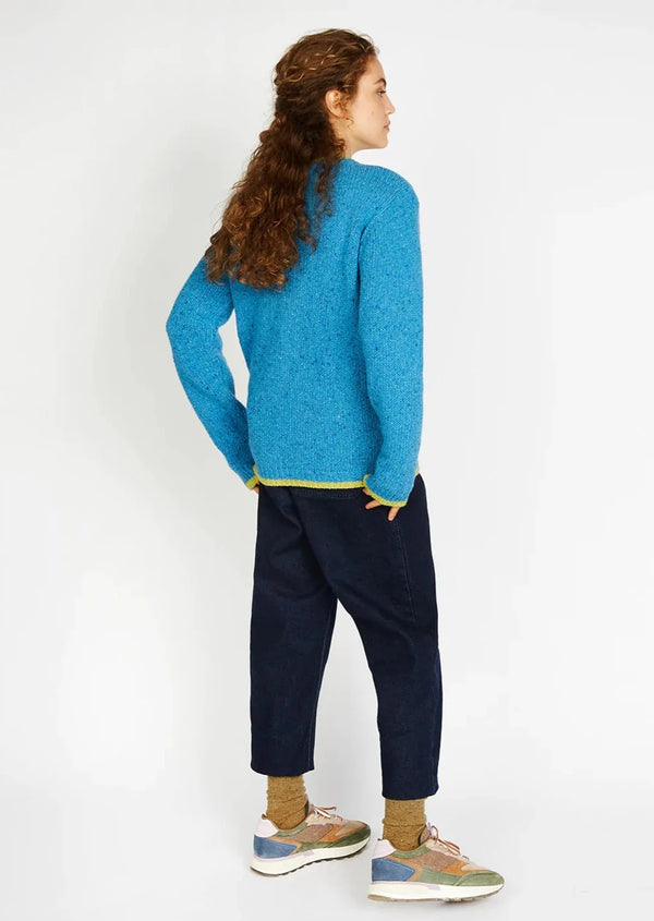 IrelandsEye Slaney Crew Neck Sweater-| Blue