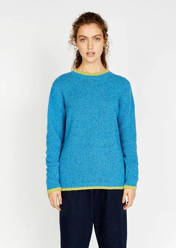 IrelandsEye Slaney Crew Neck Sweater-| Blue