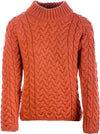 Aran Crafted Crew Neck Coral Sweater