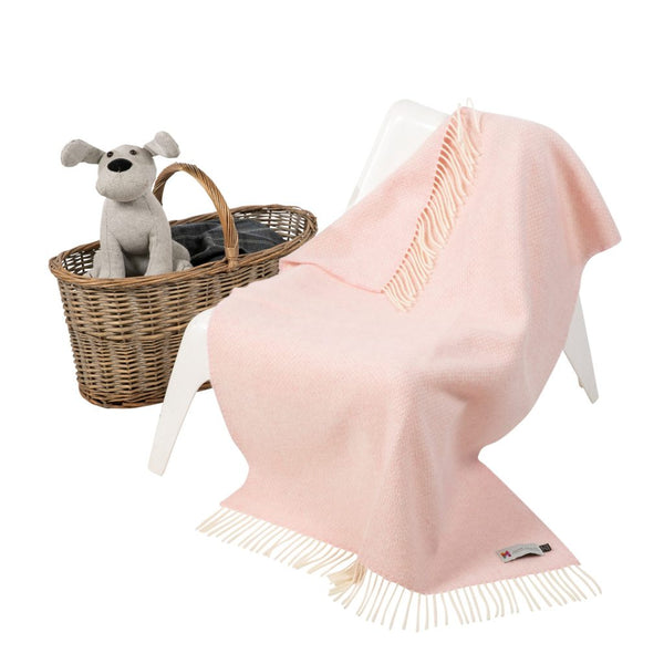 John Hanly Pink Cashmere Baby Blanket