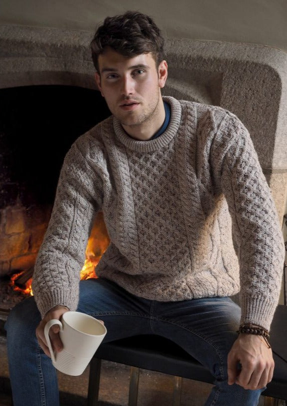 Inis Mor Aran Sweater | Oatmeal