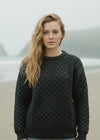 Aran Kildare Merino Wool Unisex Charcoal Sweater