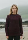 Damson Merino Unisex Aran Sweater