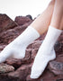 Cream Luxury Cashmere Blend Irish Socks