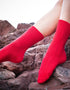 Red Luxury Cashmere Blend Irish Socks