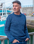 Donegal Roll Neck Sweater | Blue Twist