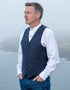 Donegal Tweed Navy Waistcoat | Hatman